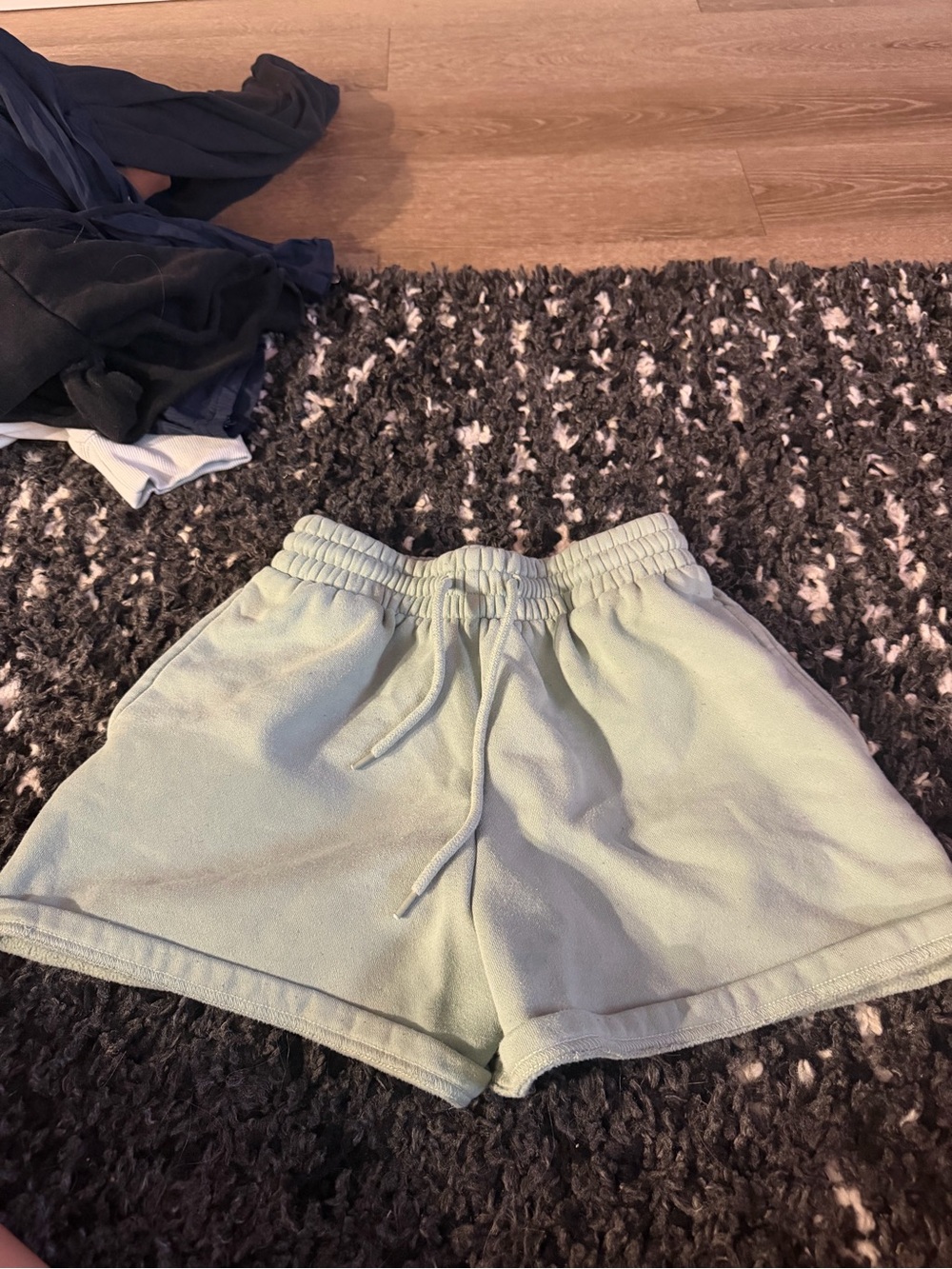 White Fox Boutique Mint Green Athletic Drawstring Shorts